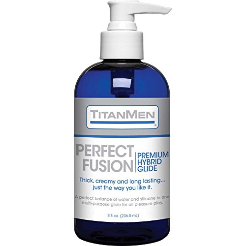 Doc Johnson TitanMen - Perfect Fusion - Premium Hybrid Glide - A perfect balance of water and silicone in one multi-purpose glide for all pleasure play - 8 fl oz (236.5 mL)