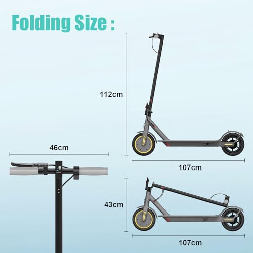 Electric Scooter- 16/19MPH & 15/19Mile Range, 350W Motor,