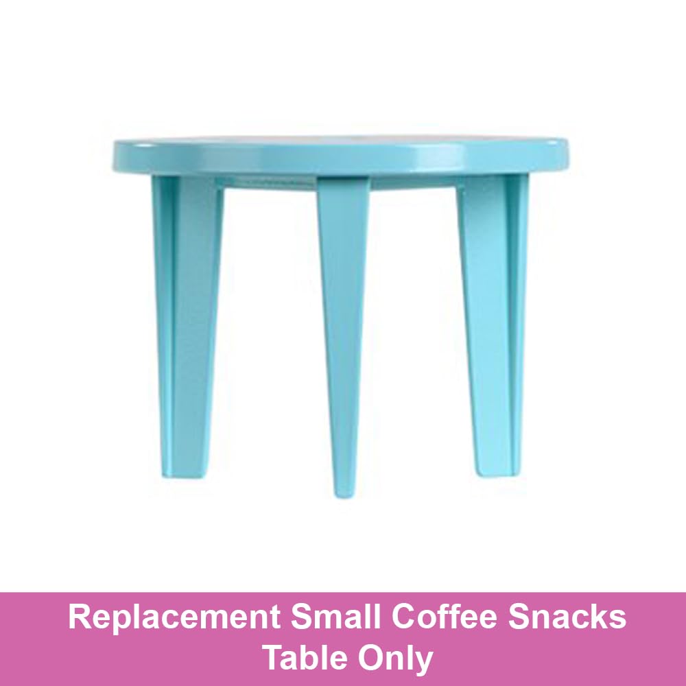 Ersatzteil für Barbie Puppen Dreamhouse Puppenhaus Spielset HMX10 – Ersatz kleiner Teal Kaffee Snacks Tisch