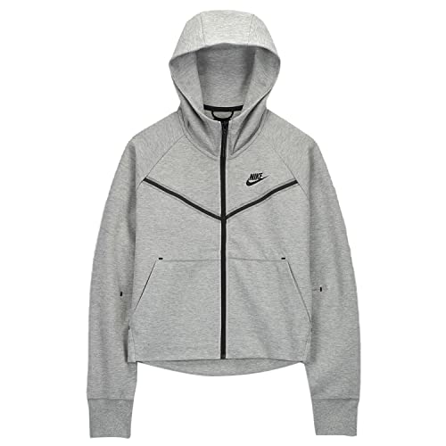 Nike Damen NSW Tch Essentiel Hoodie, grau, XXL