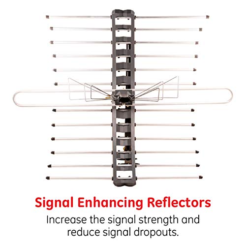 Ge Outdoor Hd Digital Tv Antenna, Long Range Smart Tv Antenna, Supports 4K 1080P Hd Smart Tv Vhf Uhf, J Mount Included For Attic Or Outdoor, Weather Resistant, 29884 #TOP6