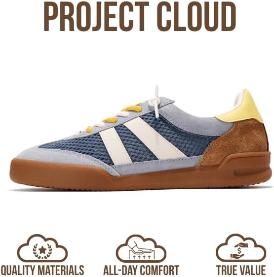 Project Cloud Genuine Leather Casual Sneakers for Women - Memory Foam Insoles Lace-Up Womens Shoes & Lightweight Women's Fashion Sneakers - Slip On Shoes for Women Footwear (Verdy) - Image 4