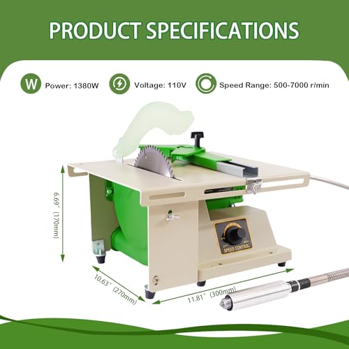 1380W Lapidary Saw with Water Cooling
