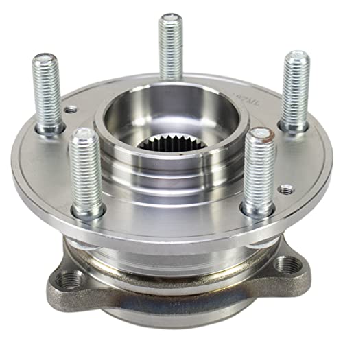 Image of TRQ Front Left and Right Wheel Bearing and Hub Assembly Set 2 Piece Compatible with 15-19 Hyundai Sonata 18-21 Tucson 21-22 Veloster N Manual Transmission 2016 Kia Optima LX EX LX 1.6T 17-21 Sportage