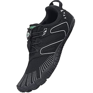 SAGUARO Herren Damen Barfußschuhe Atmungsaktiv Traillaufschuhe rutschfeste Fitnessschuhe