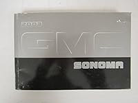 2003 GMC Sonoma Owners Manual B000SVOFQ6 Book Cover