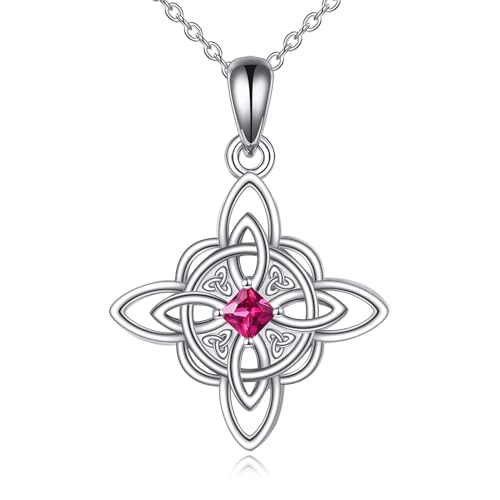 Collares con Piedras natales de Nudo de Bruja