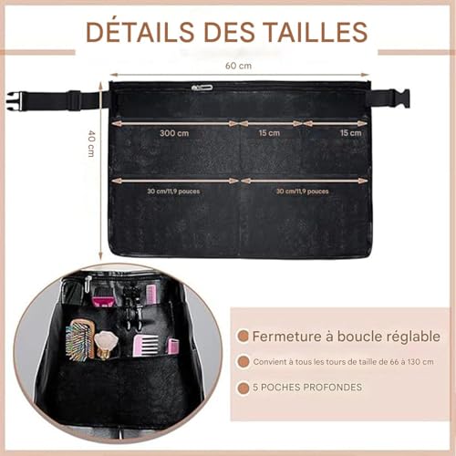 Tablier pour coiffeur pour libérer le cou pendant la coupe - 5