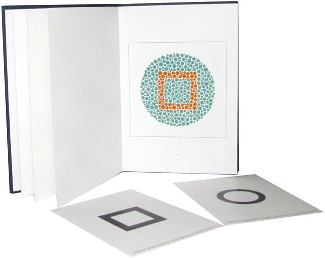 KASHSURG Ishihara Test Chart for Colour Deficiency-14 Plates - 2024 Concise Edition_147_Pack of 3