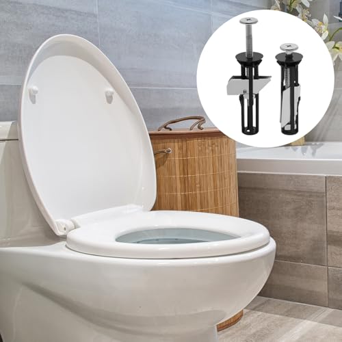 2-teiliges Hochleistungs-Toilettensitz-Schraubenset, Schnellverschluss-Ersatzbefestigungen für Toilettensitzbeschläge