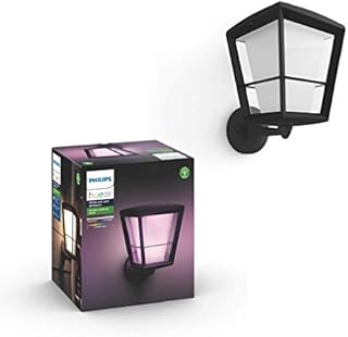 Philips Hue Econic White and Colour Ambiance LED Smart Garden Wall Light [Up Lantern], Works with Alexa, Google Assistant and Apple Homekit