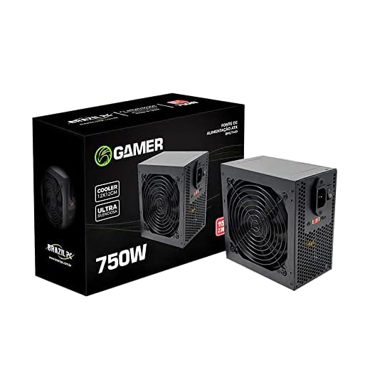 FONTE DE ALIMENTAÇÃO BRAZILPC 750W REAL ATX 24 PINOS - BPC/7400-B