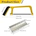 Mini Hacksaw 6 in with Mitre Block and 5 Bi-Metal Blade, 150mm Cut Hack Saw Set, Cutting Hand Saw