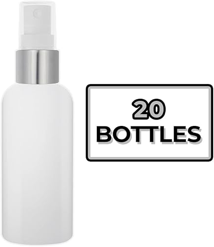 Miniatura 2 de Botellas pulverizadoras de PET blancogris de 2 onzas para aceites esenciales, perfumes, cosméticos, viajes de bricolaje, botella de spray de niebla