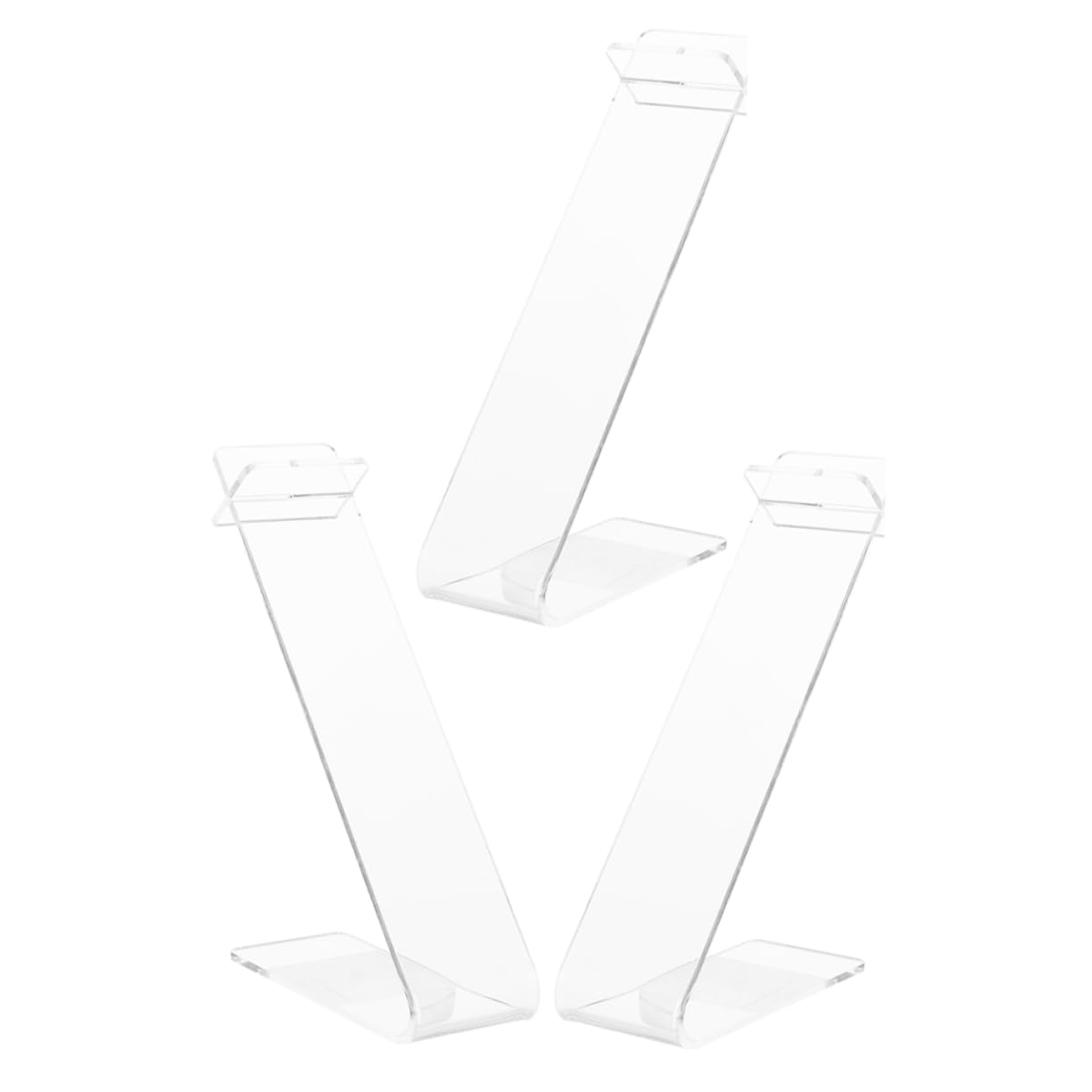 CATIEBYE 3pcs Shoe Store Shoe Stand Retail Shop Display Stand Shoe Display Holder Clear Mount Sandal Display Stand Shoe Display Stand Rack Shoes Display Stand for Shoe Acrylic Transparent