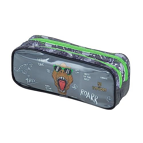 Estojo Duplo Raptor Verde e Cinza BRW