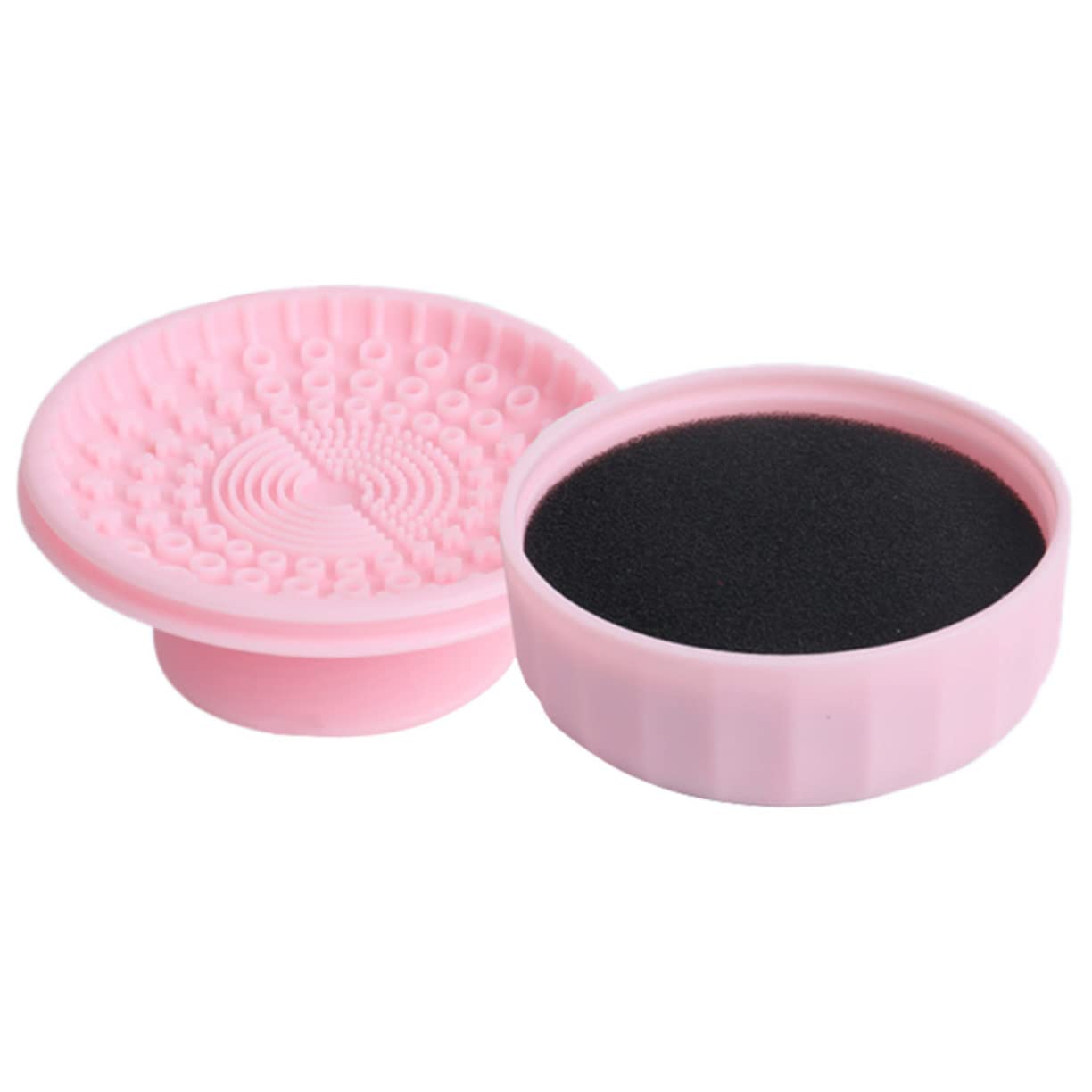 Beavorty Kit De Nettoyage De Pinceaux De Maquillage De Voyage 5 Pièces Boîte De Nettoyage De Pinceaux À Double Usage Tapis Outils De Maquillage Réutilisables