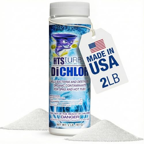 HTS Turbo Chlorine Granules for Hot Tubs, 2 lbs