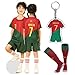 ポルトガル代表 クリロナ キッズ ユニフォーム クリスティアーノ・ロナウド Cロナウド 上下ソックス3点セット キーホルダーのおまけ付き