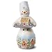 Hallmark Keepsake Christmas Ornament 2018 Year Dated, Snowman and Gingerbread House Snowtop Lodge Ginger N. Sweethaus Series #14