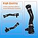 Engine Upper Radiator Coolant Hose Water Hose Pipe Compatible with BMW 128i 323i 325i 328i 330i Z4 1' E82 E87 E88,3' E90 E91 E92 E93,X1 E84,Z4 E89 (N51/N52/N52N/N53) Replace 17127531579