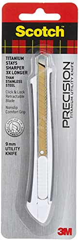 3M 159573 051141391083 Scotch Titanium Snap-Off Utility Knife, Small #TOP16
