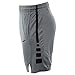 Nike Mens Elite Stripe Basketball Shorts Cool Grey/Black 831390-065 Size Large