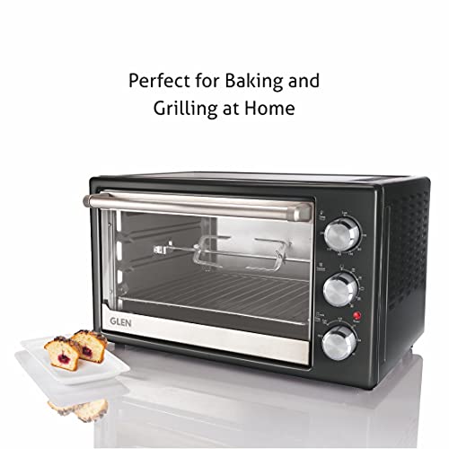 Image of Glen Multi Function OTG (Oven Toaster Griller ) 42 Litre 2000 Watt with Rotisserie and Convection Fan, 90 Minutes Timer (5042 BLRC, Black)