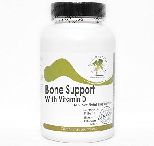 Bone Support with Vitamin D ~ 200 Capsules - No Additives ~ Naturetition Supplements