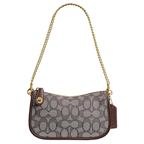 Coach Swinger Bag 20 in Signature Jacquard, B4/Oak Maple