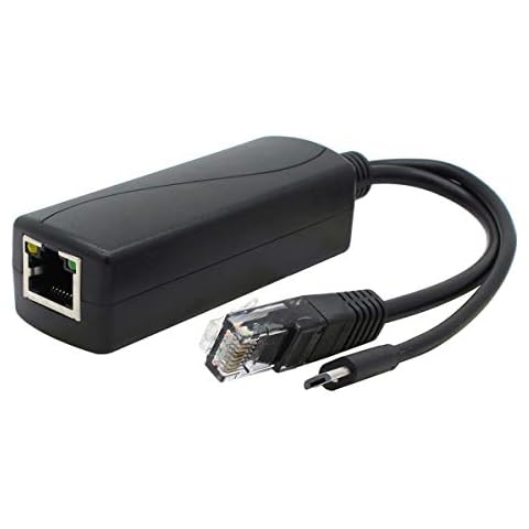 ANVISION Gigabit PoE Splitter, 48V to 5V 2.4A Micro USB Ethernet Adapter, Compatible with Raspberry Pi 3B+, IP Camera and More Cover