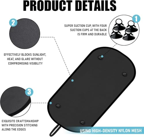 Protección UV anti calor en luneta de coche Tesla Model Y 2025 4
