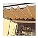Filet D'ombrage Toile d'ombrage, Voiles D'ombrage Wave Rétractable, Mise À Niveau 2022 Store Enrouleur Coulissant Avec Kit De Montage for Pergola Couverture Abat-jour D'auvent Anti UV, Facile À Instal