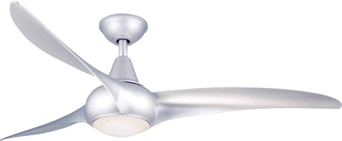 Bastilipo - Capri Titanio LED - Ventilador de techo LED con mando a distancia, apto para intemperie