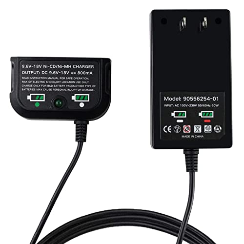 9.6V-18V Multi Volt Battery Charger Compatible With Black And Decker 9.6V 12V 14.4V 18V Ni-Mh/Ni-Cd Slide Style Batteries Hpb18-Ope Hpb18 Hpb14 Hpb12 Hpb96 244760-00 A1718 Fs18Fl Fsb18 #TOP5