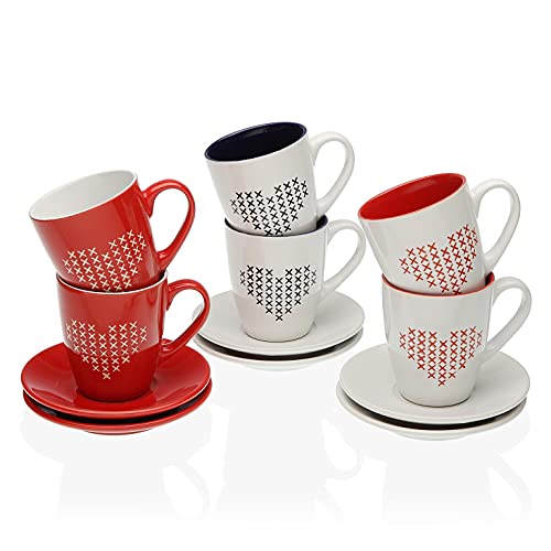 Versa, set 6 piezas te jada, linea servicio de mesa, tazas