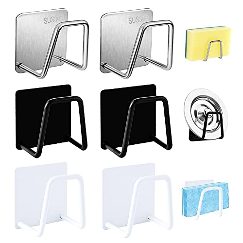 Porta Spugne Gancio Autoadesivo 6 Pezzi