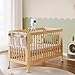 Adjustable Baby Monitor Mount for VTech VM901/VM924/VM928/VM923/RM7764/RM5764/RM5754 Baby Monitor, Flexible Tripod Holder for Crib, with Non-Slip Silicone, Tool-Free Installation