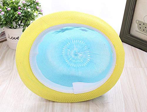 Hat Summer Hat Fashion Flower and Tree Sun Hat Caps for Kids Beach Vacation (Color : Sky Blue)4