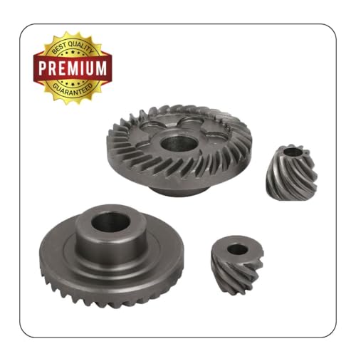 Image of Pioneer Abrasive Spiral Bevel Gear Set for GWS6-100 / GWS600 Angle Grinder | High Strength Replacement Gear Kit | Durable Pinion & Bevel Gears for Power Tools