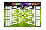 World Cup Schedule Poster – Extra Large 23.6x35.4 Inch Wall Chart with 48-Team Fixtures & Tournament Bracket,Fan Gift