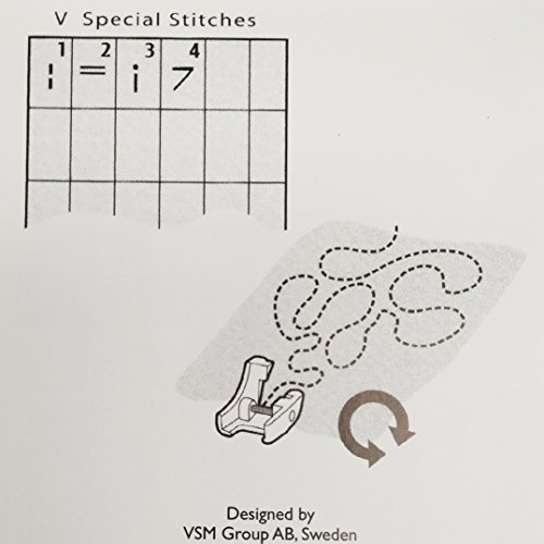 Prensatelas Clear Open Toe Free Motion para Viking miniatura 4