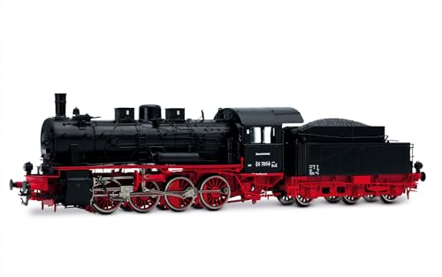 Rivarossi HR2893S DR, steam Locomotive 55 7254, Black/red Livery, ep. III, with DCC Sound decoder Steam Locomotive