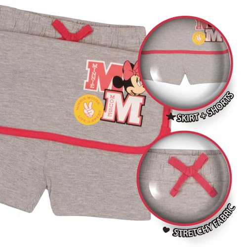 Image of Disney Princess, Lilo and Stitch, Minnie Mouse, Moana and Frozen Girls 2-Piece Sets - Short Sleeve T-Shirt and Skort for Kids
