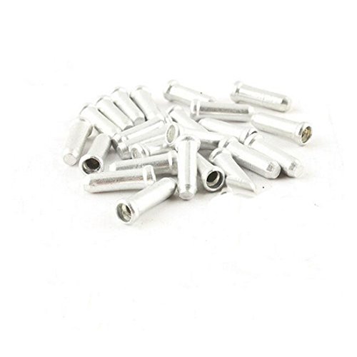 NoyoKere MTB Montagne Route De Frein À Bicyclette Fin Cap Câble Pièces en Aluminium VTT Vélo De Vélo Ligne Intérieure Fil Cap De Cap De Couverture De Vitesse De Frein/Shift Câble Fin Cap Argent Cover