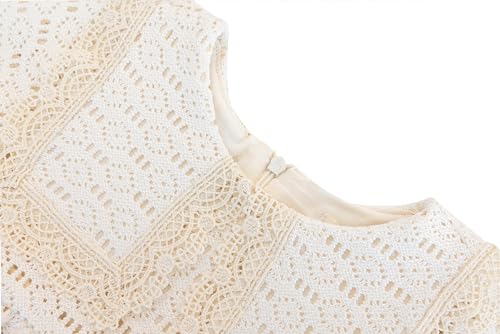 Lilax Baby Girl's Long Sleeve Lace Dress Vintage Wedding Dress4