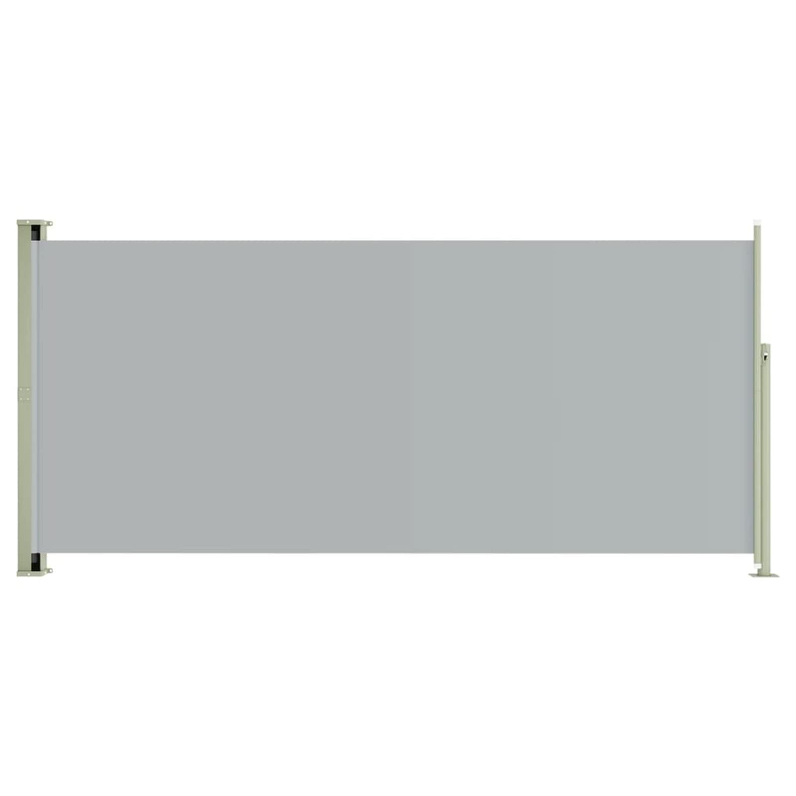 Tidyard Seitenmarkise 140x300 Cm – Ausziehbarer Sicht- Und Sonnenschutz Für Balkon & Terrasse, Braun