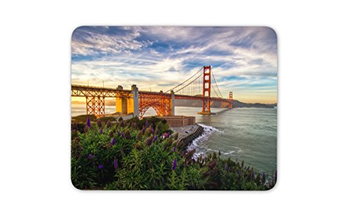Destination Vinyl Mats Golden Gate Bridge Tapis de Souris Pad - San Francisco Amérique États-Unis Gift Computer # 8905