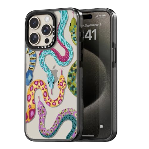 Coque iPhone 15 Pro Max serpent noir motif 17 cm rigide durable