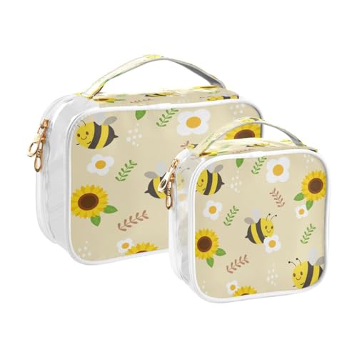 Sac de rangement housse zippée motif abeille jaune pour armoire